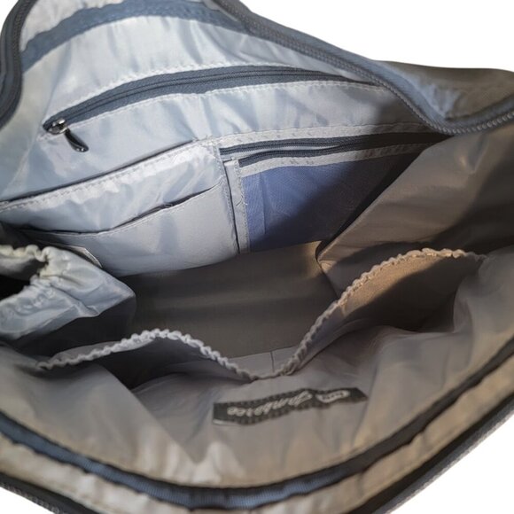 Lug Jamboree Crossbody Shoulder Bag Navy Quilted Nylon – Lightweight Travel Tote - Picture 6 of 11